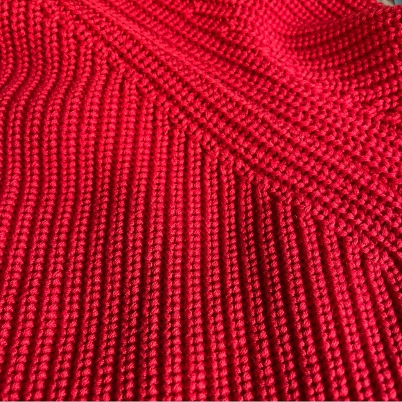 Brax Vibrant Red Cable Knit Women's Cardigan Size 40 or Large - Picture 13 of 14